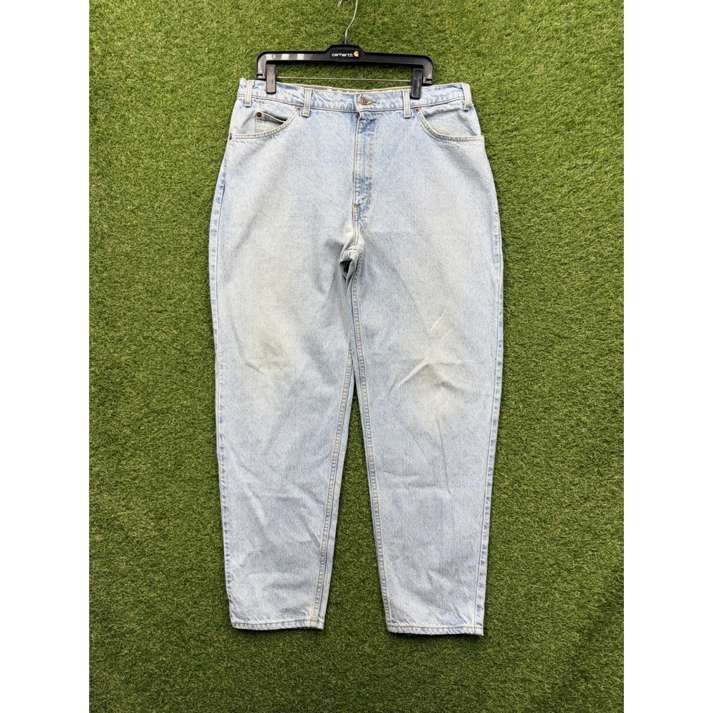 Vintage Levis 560 Orange Tab Jeans Mens 38x32 Light Wash Loose Fit Tapered
